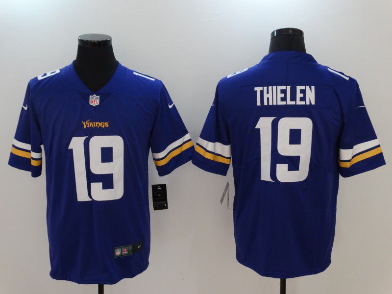 Men Minnesota Vikings #19 Thielen Purple Nike Vapor Untouchable Limited NFL Jerseys->minnesota vikings->NFL Jersey